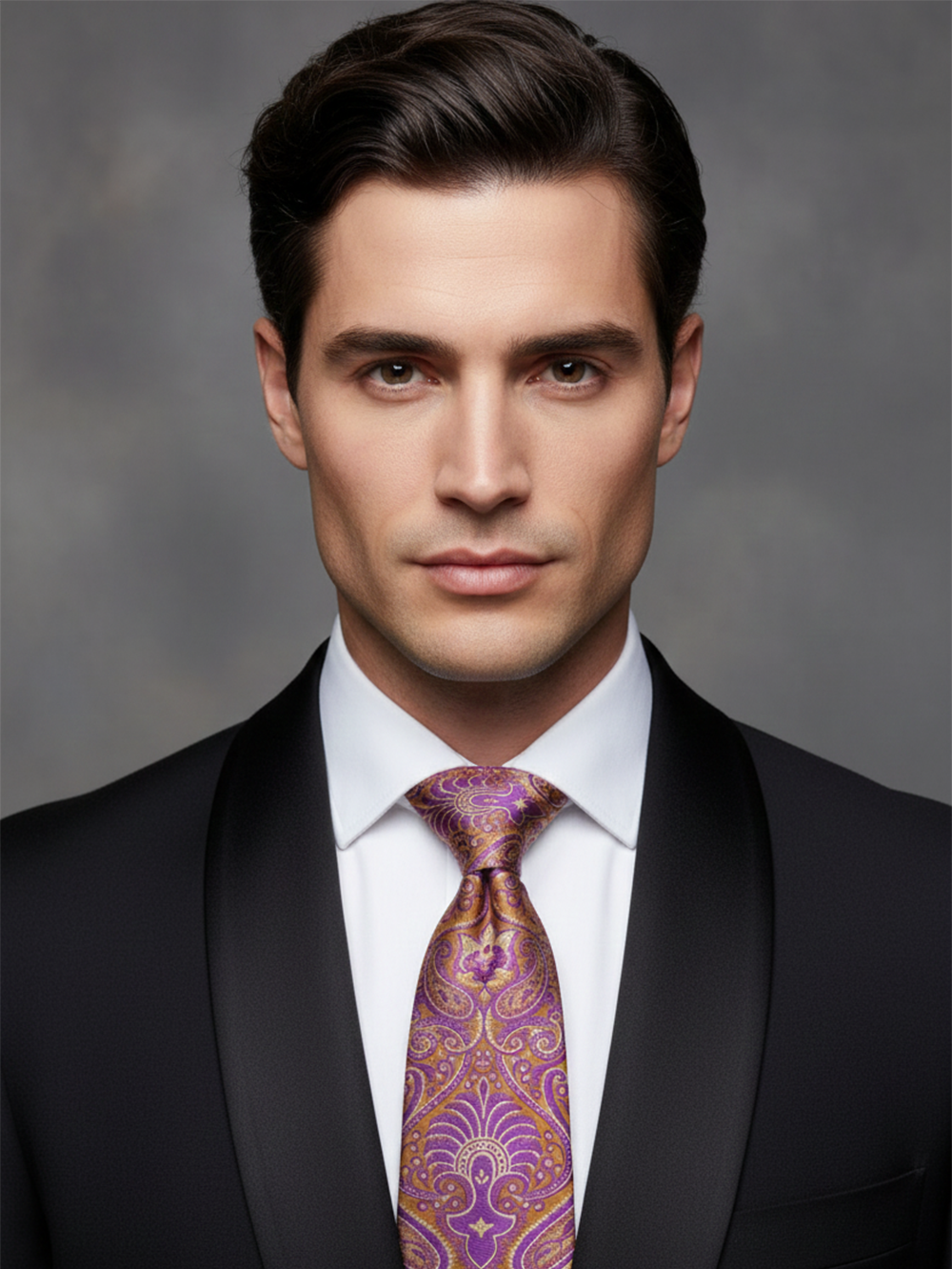 Dark Pink Tie with Elegant Work ? Stylish Formal Necktie - Image 3
