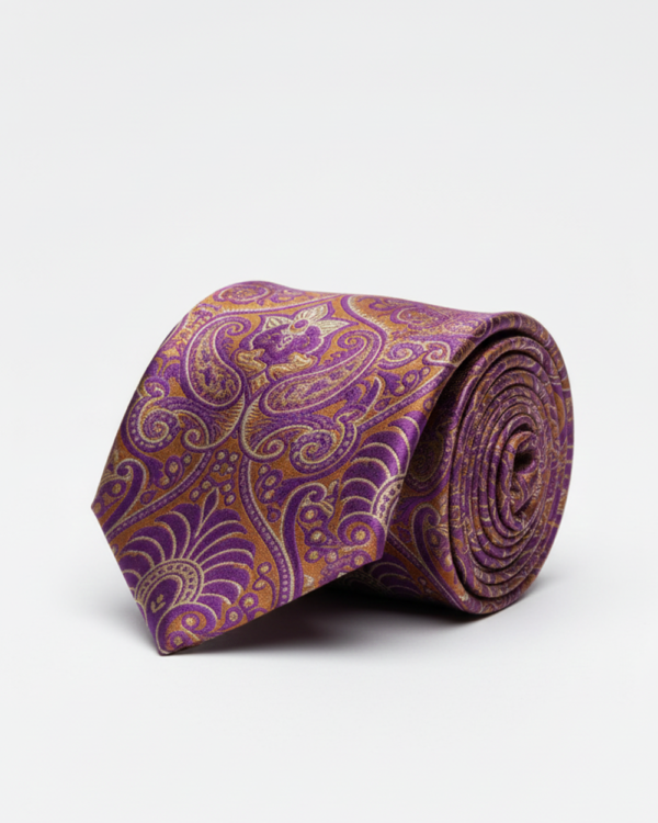 Dark Pink Tie with Elegant Work ? Stylish Formal Necktie